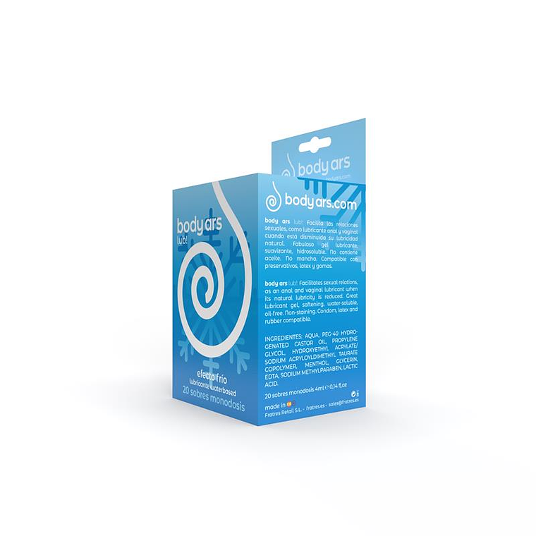 Lubrificante com Efeito Frio Body ARS | 20 Doses Individuais Gel Fresco 1