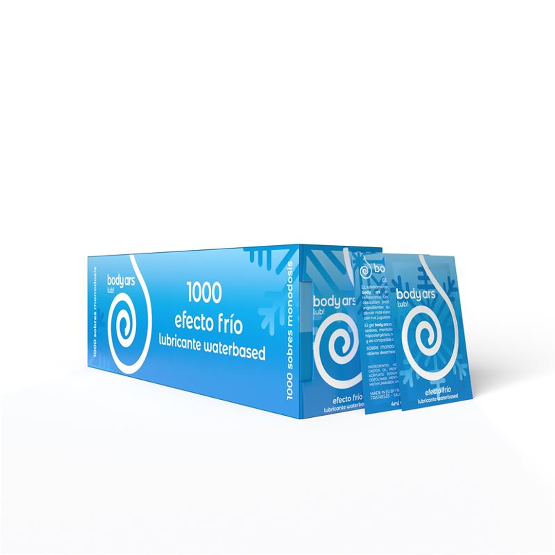 Lubrificante com Efeito Frio Body ARS | 100 Doses Individuais Caixa Económica 1