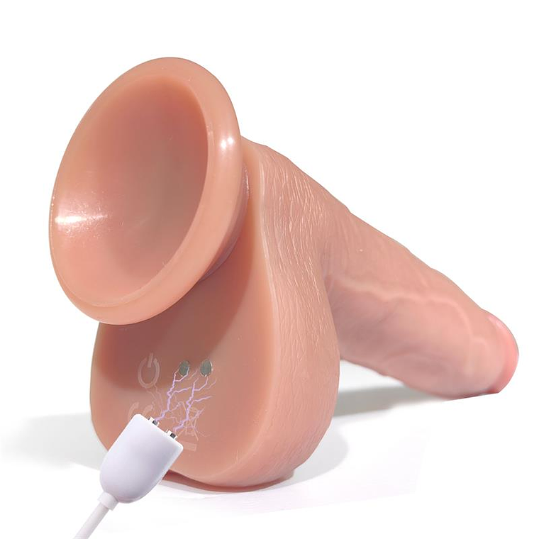 Dildo Realista com Turbo Shaking Tiberio | 3 em 1 360° Aquecimento 8