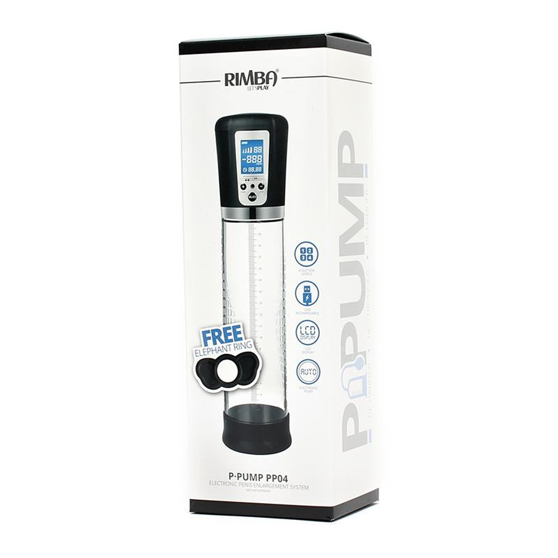 Bomba de Vácuo Automática para Pénis | 4 Funções Ecrã LCD Recarregável 6