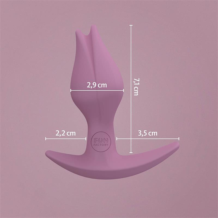 Plug Anal Feminino Bootie Fem | Base Assimétrica Silicone Médico 8,5cm 5