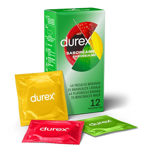 Preservativos com Sabor Durex Saboréame | 12 Unidades Fruta