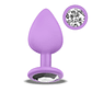 Plug Anal com Joia Afterdark Sparkly | Lilás Tamanho S Silicone Premium - Miniatura 2