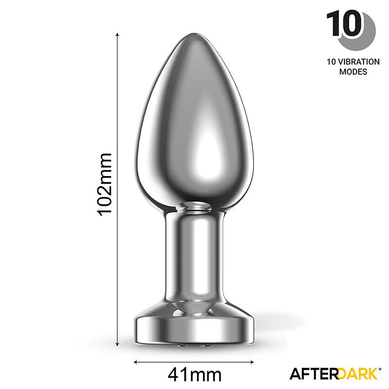 Plug Anal Vibratório Dimpor L | 10 Funções Recarregável 10,2cm 11