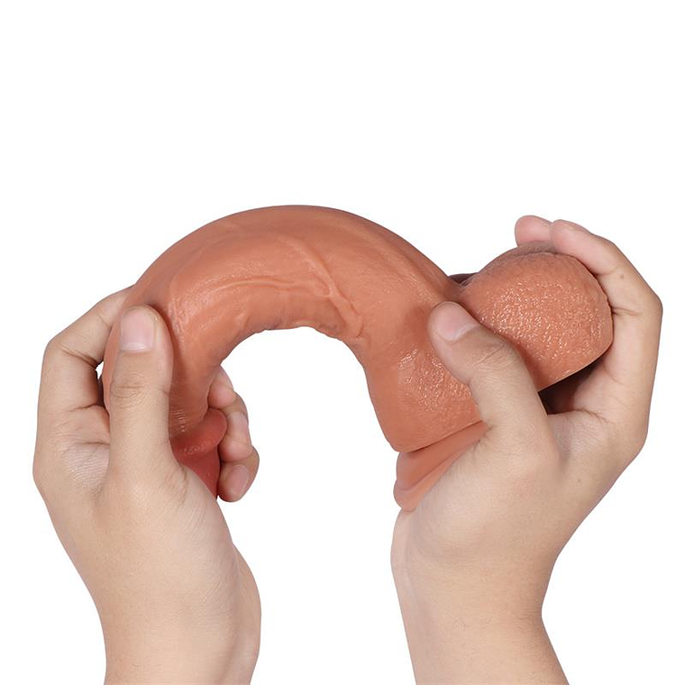 Dildo Silicone Dupla Camada COCK FOR QUEEN | 22cm Textura Realista 7