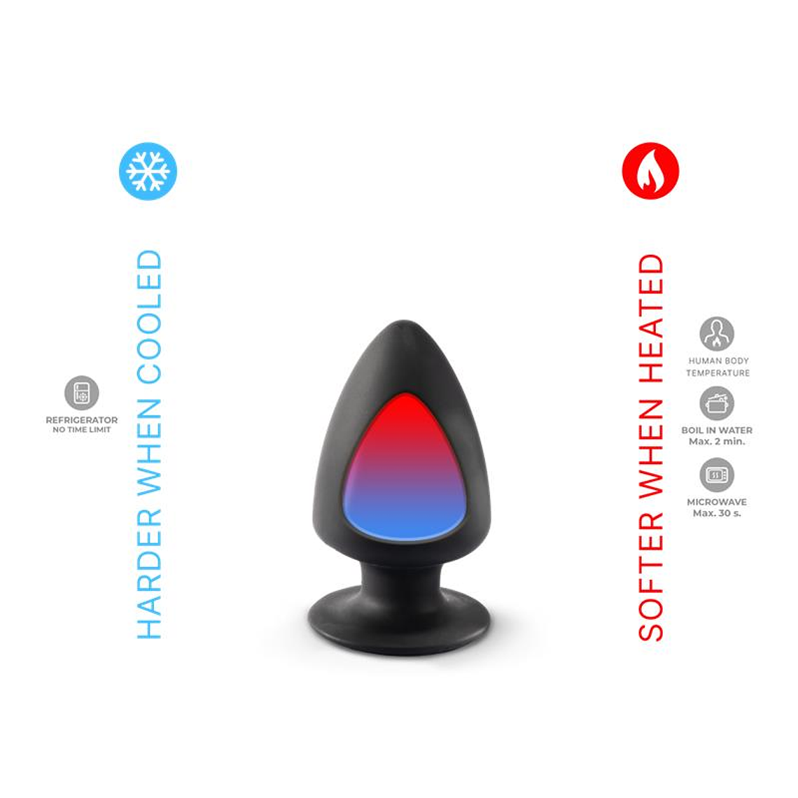 Plug Anal Dupla Densidade Premium | Tamanho XS 8cm Termorreativo 2