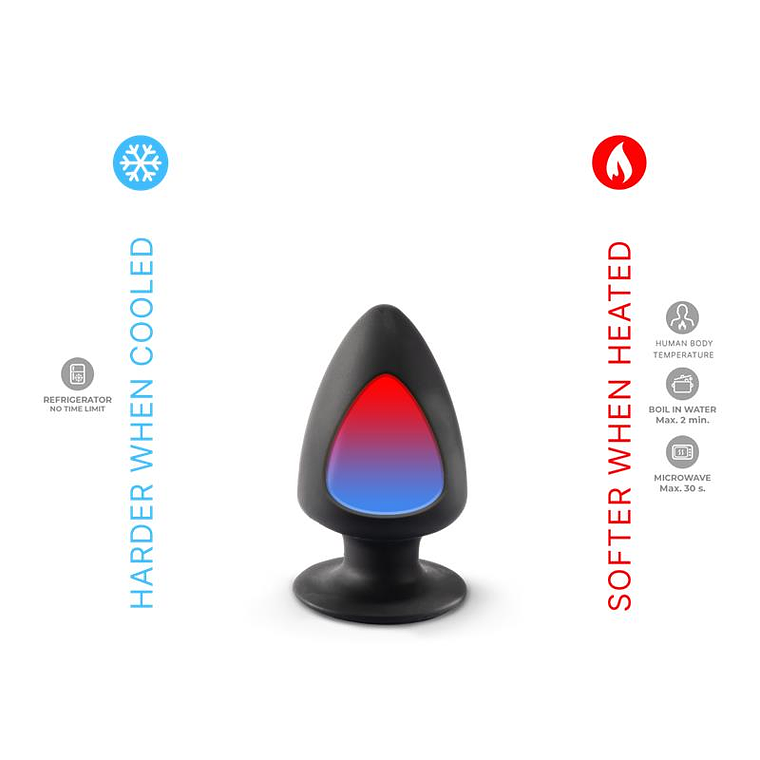 Plug Anal Dupla Densidade Premium | Tamanho XS 8cm Termorreativo 2