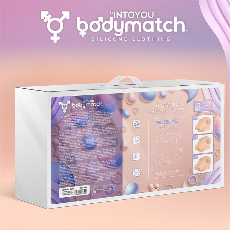 Seios de Silicone Hiper-Realistas Bodymatch Bowie | Tamanho E 4kg 5