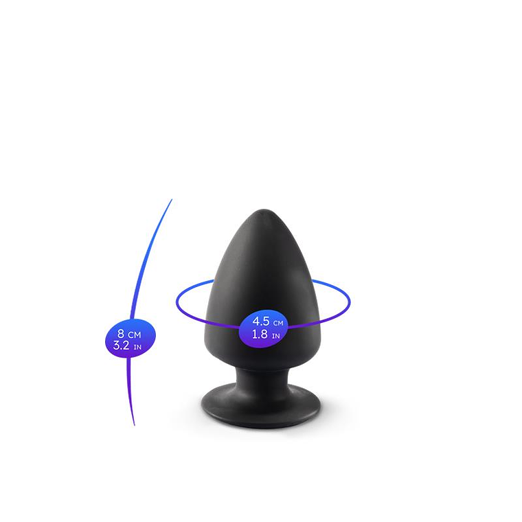 Plug Anal Dupla Densidade Premium | Tamanho XS 8cm Termorreativo 3