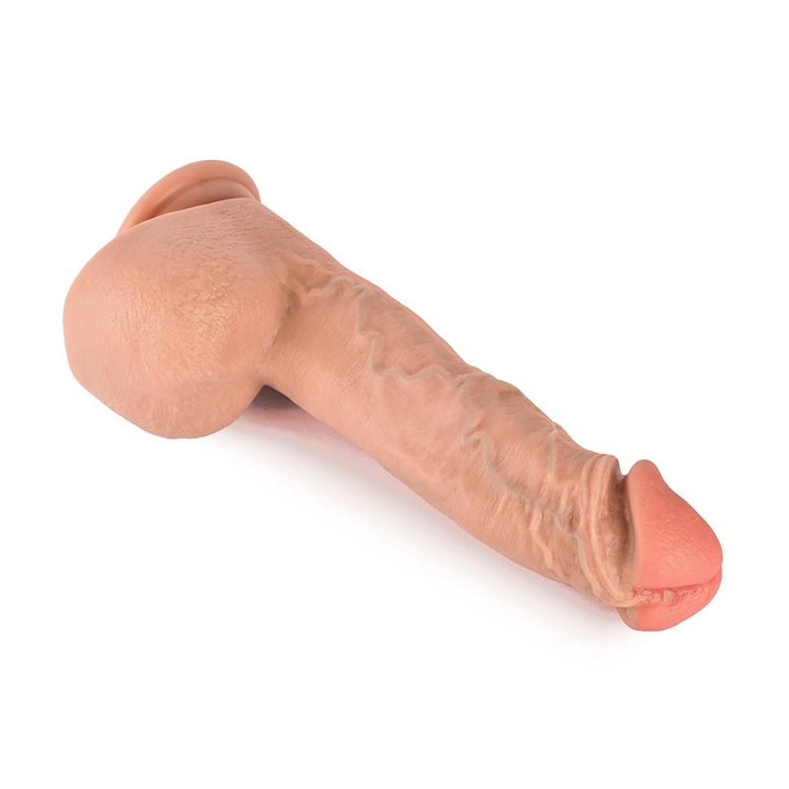Dildo Dupla Camada COCK FOR QUEEN | 28cm PVC Textura Realista 4