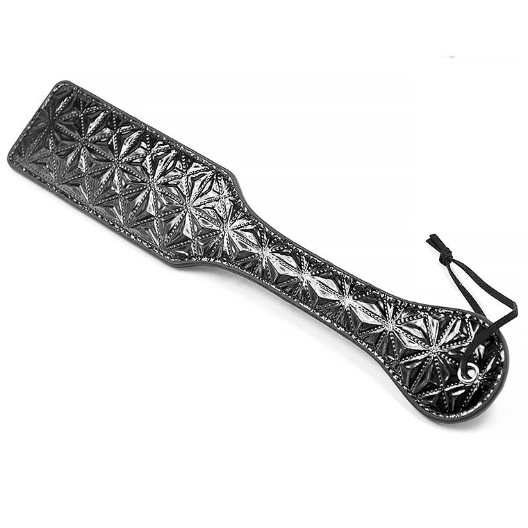 Espátula BDSM Black Saphire | Padrão Diamante Couro Vegan 3