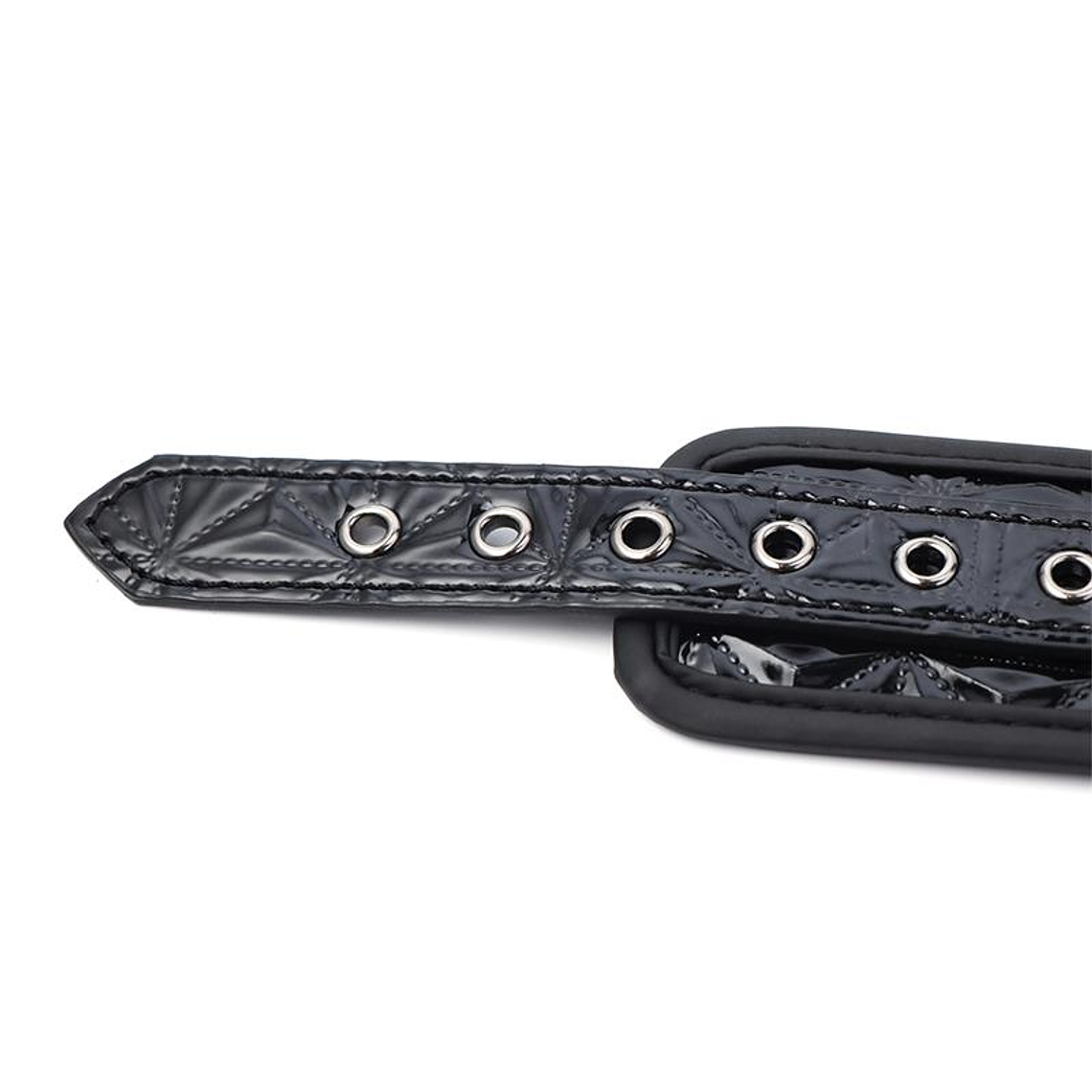 Menottes Sapphire ajustables en cuir végétalien — SAPHIR NOIR 5