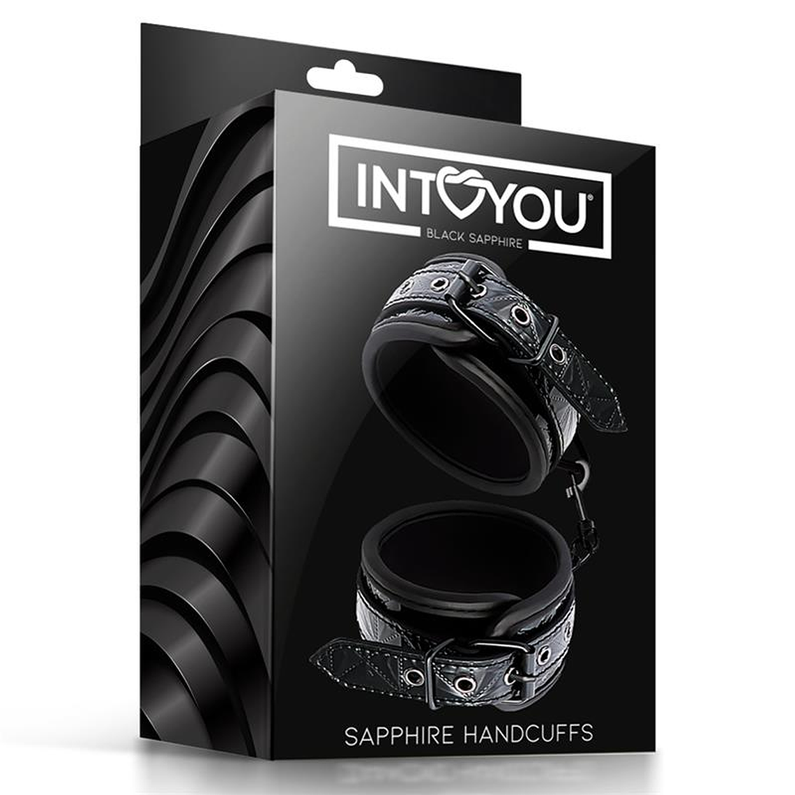 Menottes Sapphire ajustables en cuir végétalien — SAPHIR NOIR 7