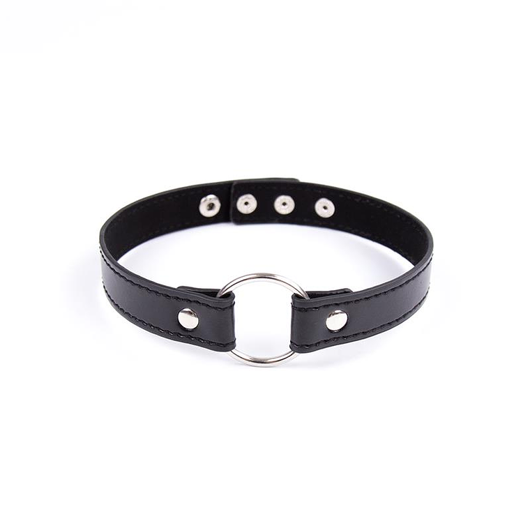 Collar with Hoop Adjustable 38,2 cm Black 1
