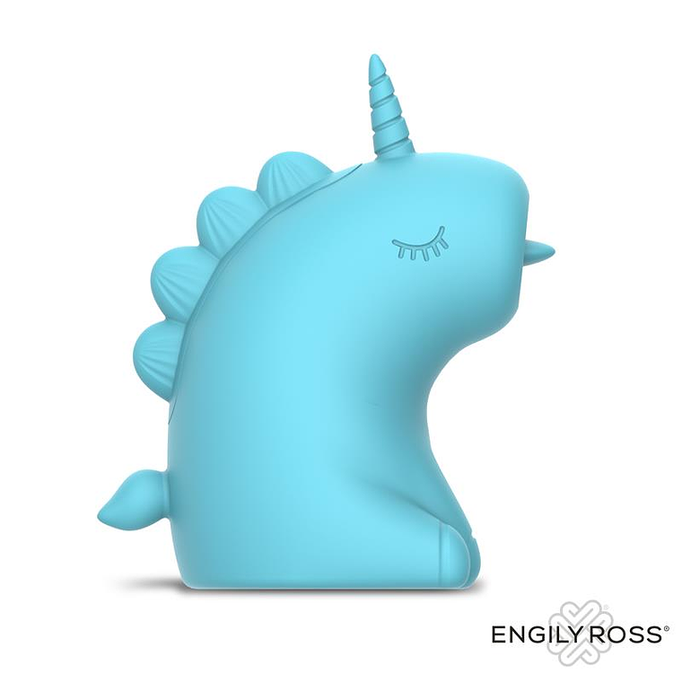 Snowflake Massager with Licking Tongue — Massajador em silicone premium com formato de unicórnio azul 5