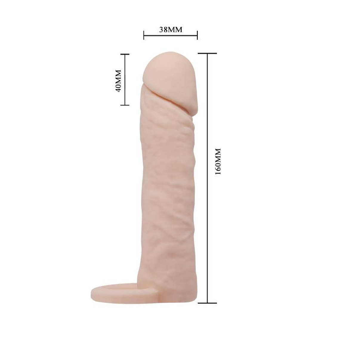 Realistic Penis Sleeve Medium Flesh 7