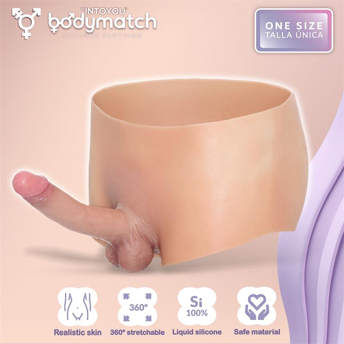 Blayke Boxer with 18 cm Built-in Penis Liquid Silicone One Size 2