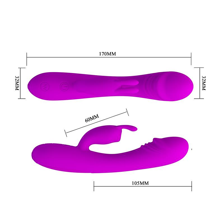 Vibe Hunter Purple silicone vibrator 5