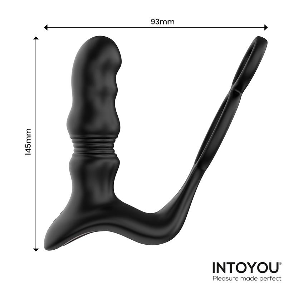 Womp Prostate Massager with Vibration, Thrusting and Remote 8