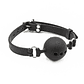 Silicone Breathable Ball Gag Adjustable 4 cm Size S Black - Thumbnail 1