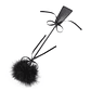 Feather Tickler and Paddle 49 cm Black - Thumbnail 3