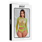 Yara Long Sleeve Fishnet Set Yellow Fluor One Size - Thumbnail 3