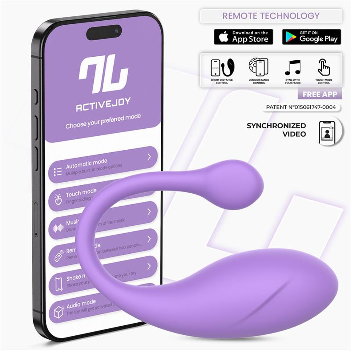 Bulby Egg Vibrator with App Lavander 1