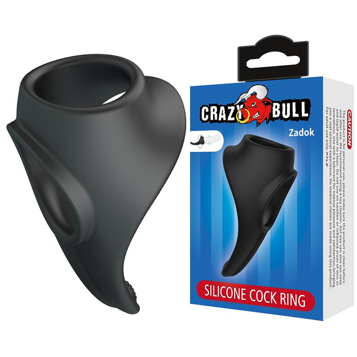 Zadok Silicone Cock and Testicles Ring 1