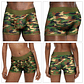 Boxer unisexe camouflage à sangle | Coton avec anneau 4 cm - vignette 3