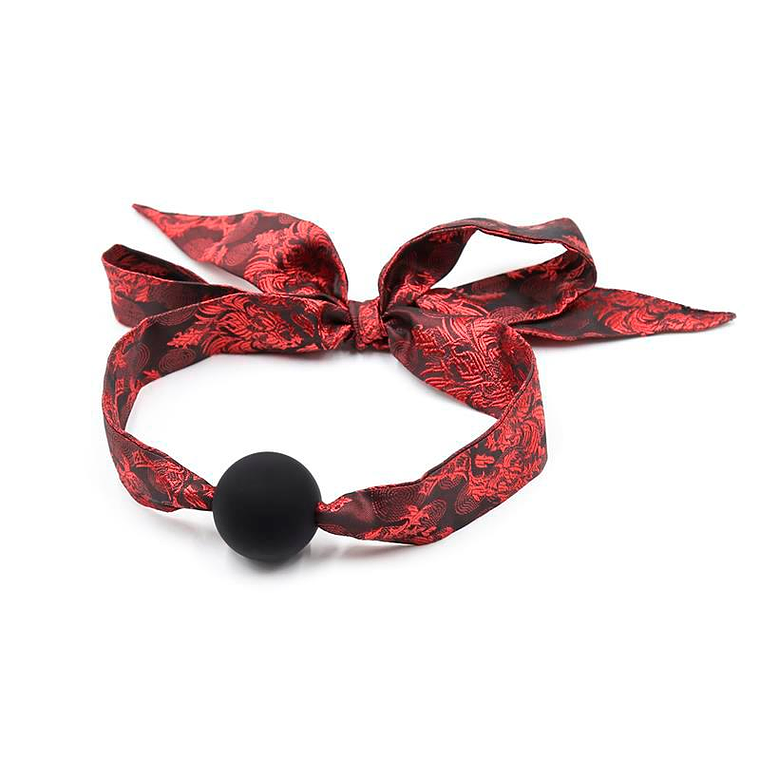 Silicone Ball Gag Red/Black 1