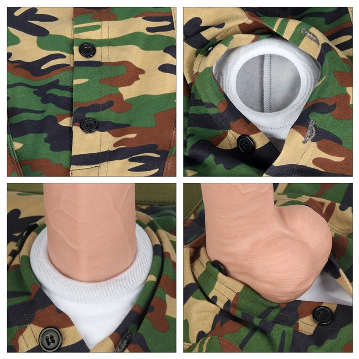 Boxer unisexe camouflage à sangle | Coton avec anneau 4 cm 5