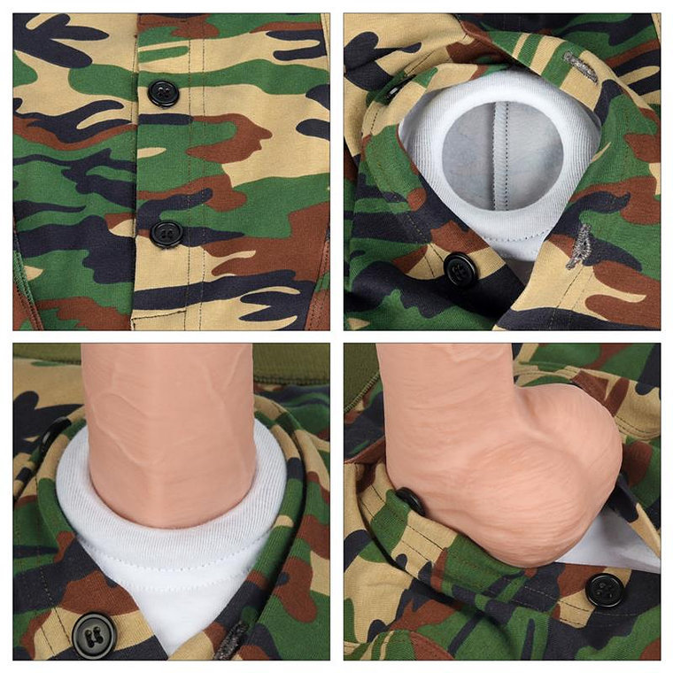 Boxer unisexe camouflage à sangle | Coton avec anneau 4 cm 5