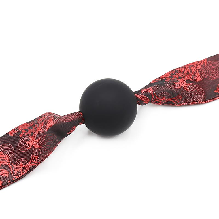 Silicone Ball Gag Red/Black 4