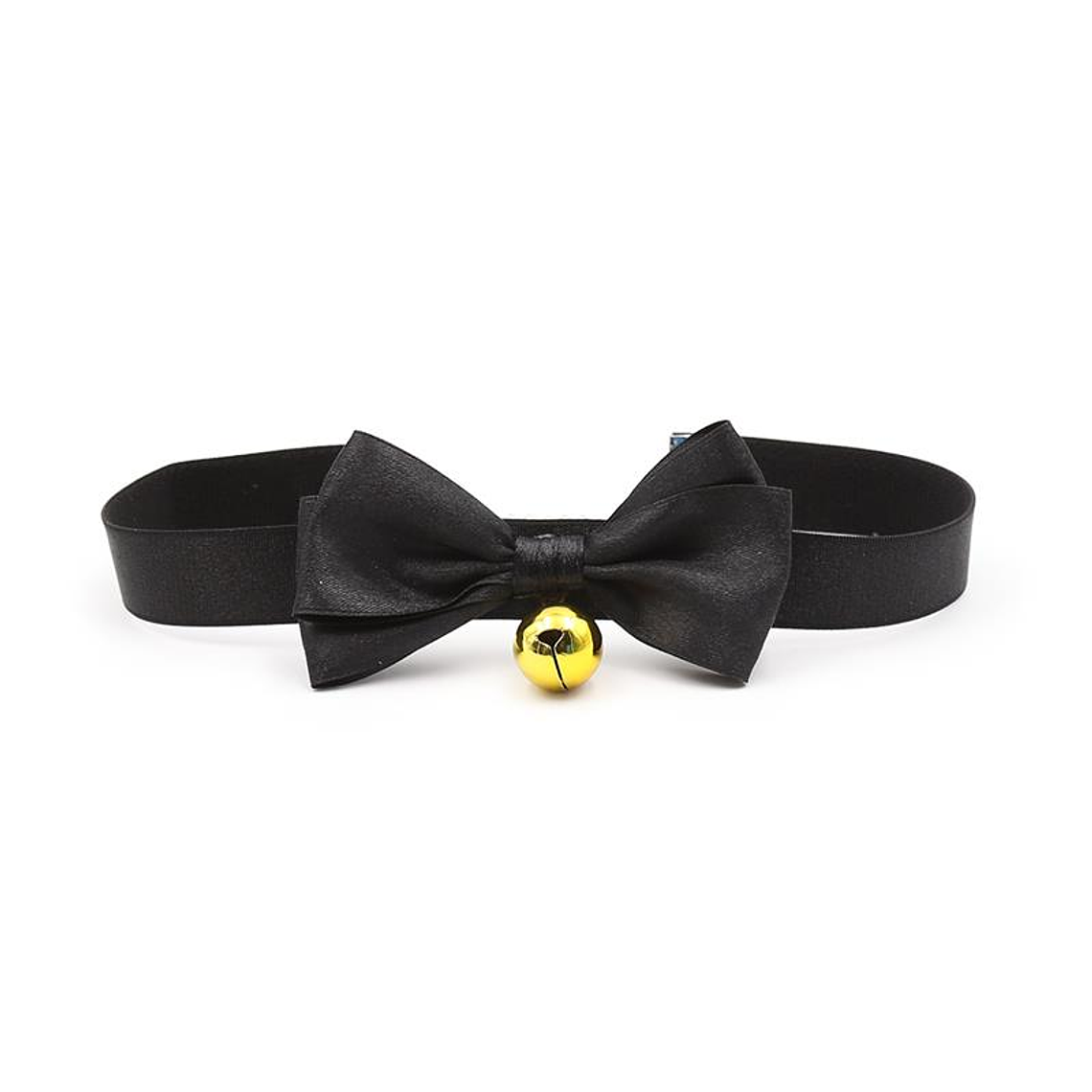 Latetobed ​​Collar with Bow and Bell | Black Size M 29cm Adjustable 2
