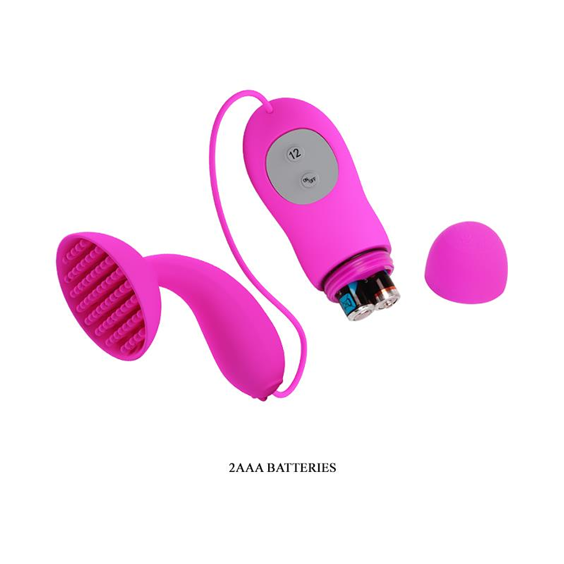 Foldable Vibrator with Remote Control | 12 Functions | 2 AAA Batteries 6