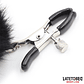 Nipple Clamps with Black Fur - thumbnail 3