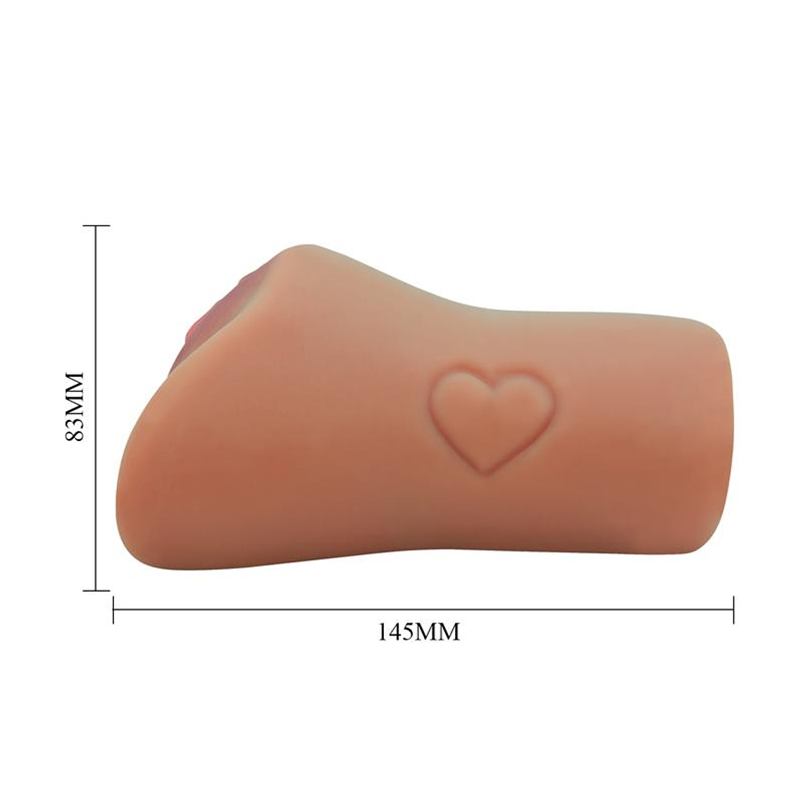 Masturbateur réaliste à double entrée | Vagin et anus réalistes en TPR 8