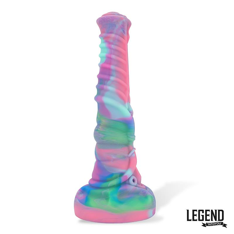 Dildo equino de silicona líquida Equither | 21,4 cm, ventosa de fantasía 3