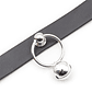 Collar Latetobed ​​con anilla y cascabel | Negro, ajustable, BDSM - Miniatura 3