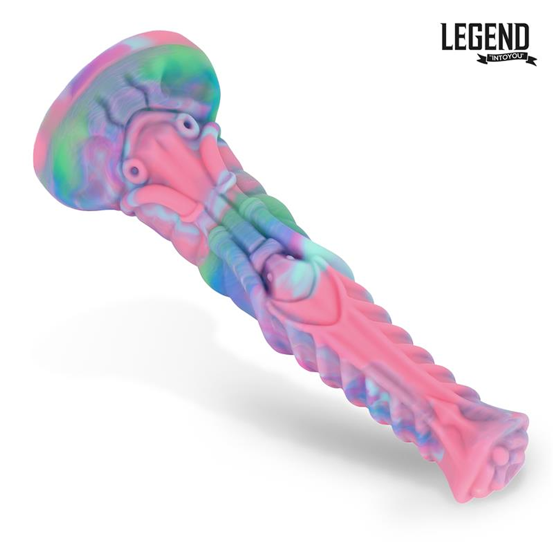 Dildo equino de silicona líquida Equither | 21,4 cm, ventosa de fantasía 5