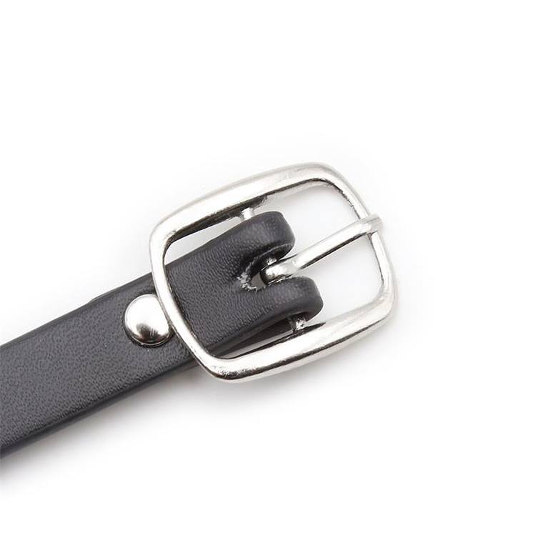 Collar Latetobed ​​con anilla y cascabel | Negro, ajustable, BDSM 4