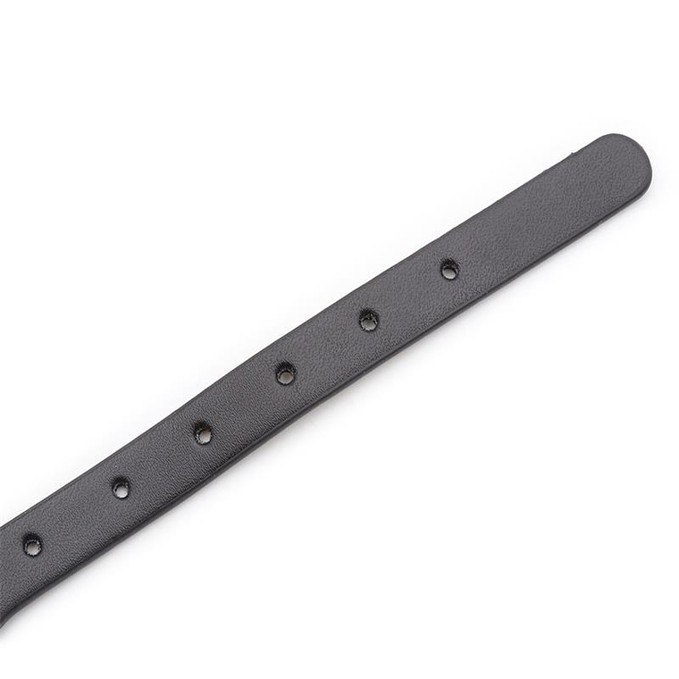 Collar Latetobed ​​con anilla y cascabel | Negro, ajustable, BDSM 5