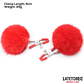 Nipple Clamps Adjustable with Fur - Thumbnail 4