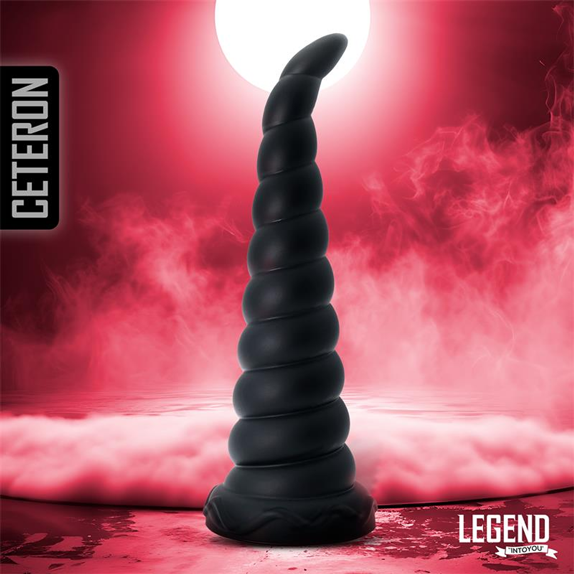 Dildo de silicona líquida Ceteron | 20 cm, punta fina, cuerpo en zigzag 1