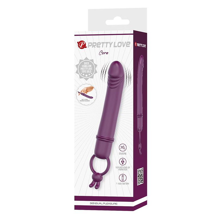 Vibrador Bala Cora | 10 Padrões Silicone Portátil 10