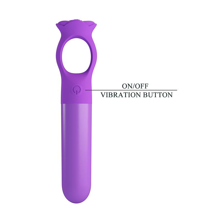 Vibrador Gianna Mini Massager com Anel 10 Padrões USB Recarregável 7