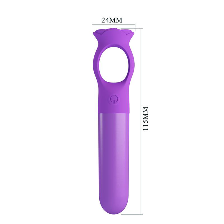Vibrador Gianna Mini Massager com Anel 10 Padrões USB Recarregável 9