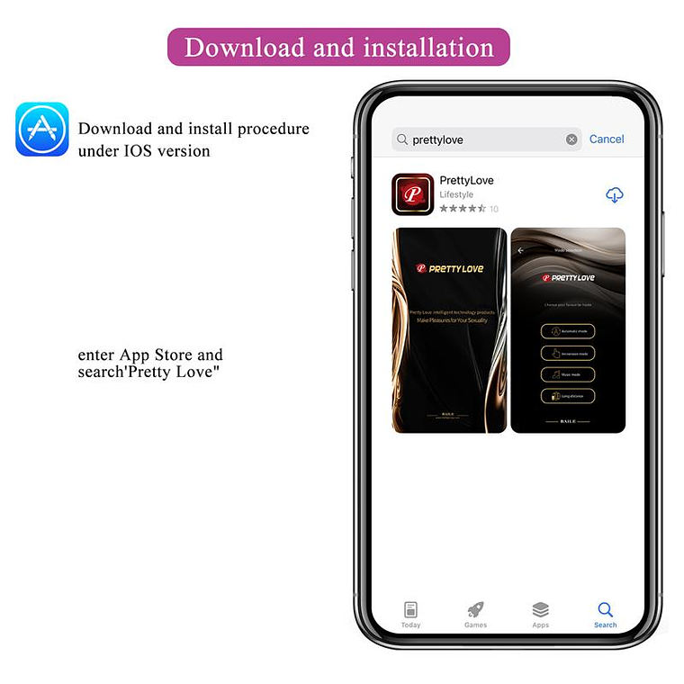 Estimulador Hazelynn Pretty Love con aplicación, 12 modos y motores duales. 12