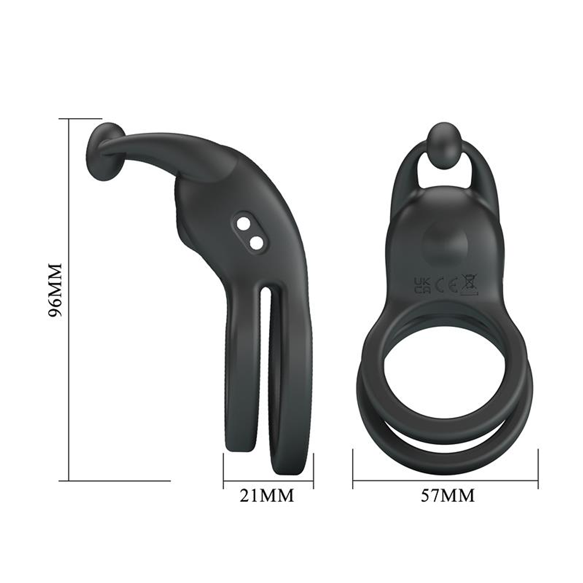 Goodwin Vibrating Double Cock Ring 8