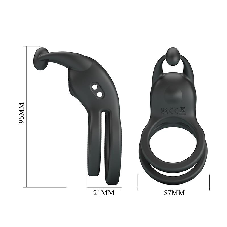 Goodwin Vibrating Double Cock Ring 8